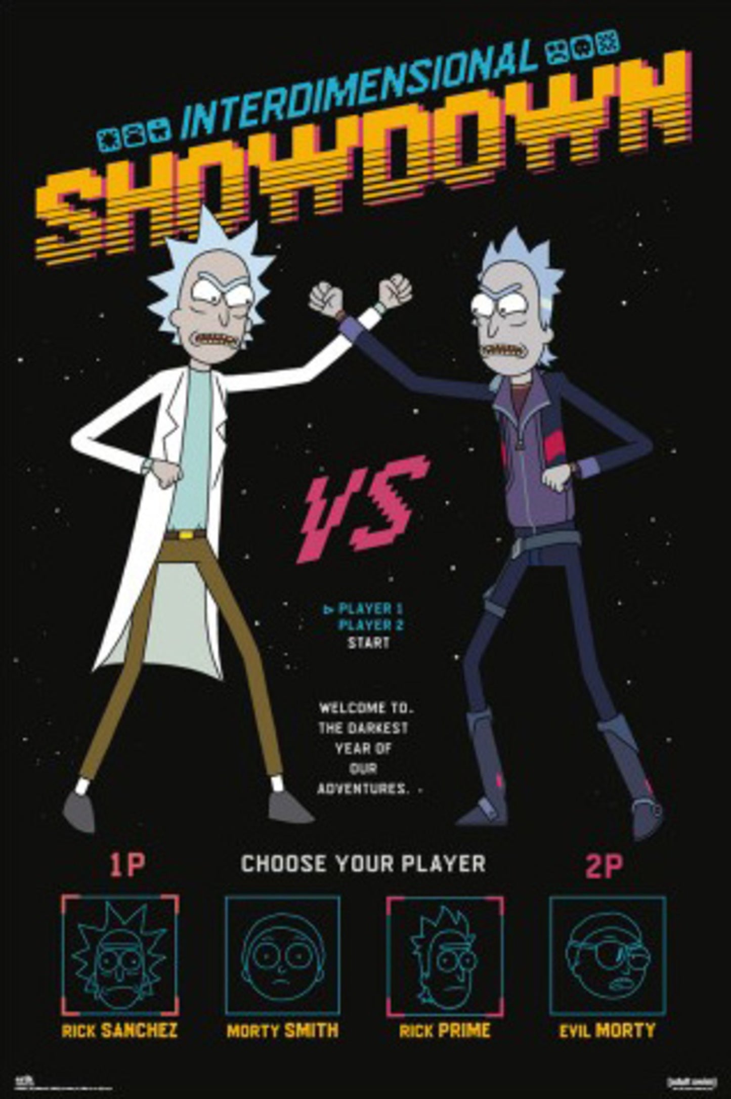 Poster Rick and Morty - Interdimensional Showdown 61x91,5cm