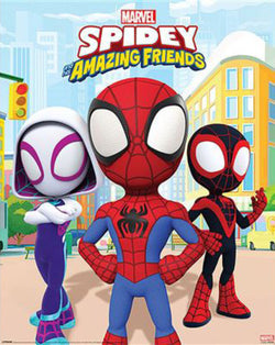 Poster Spidey and his Amazing Friends - Power of 3 40x50cm