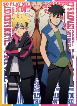 Poster Boruto - Boruto - and Kawaki 38x52cm