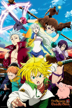 Poster The Seven Deadly Sins - S3 Meliodas & Sins 61x91,5cm