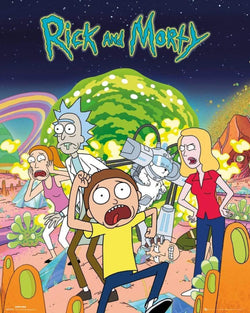 Poster Rick and Morty - Group 40x50cm