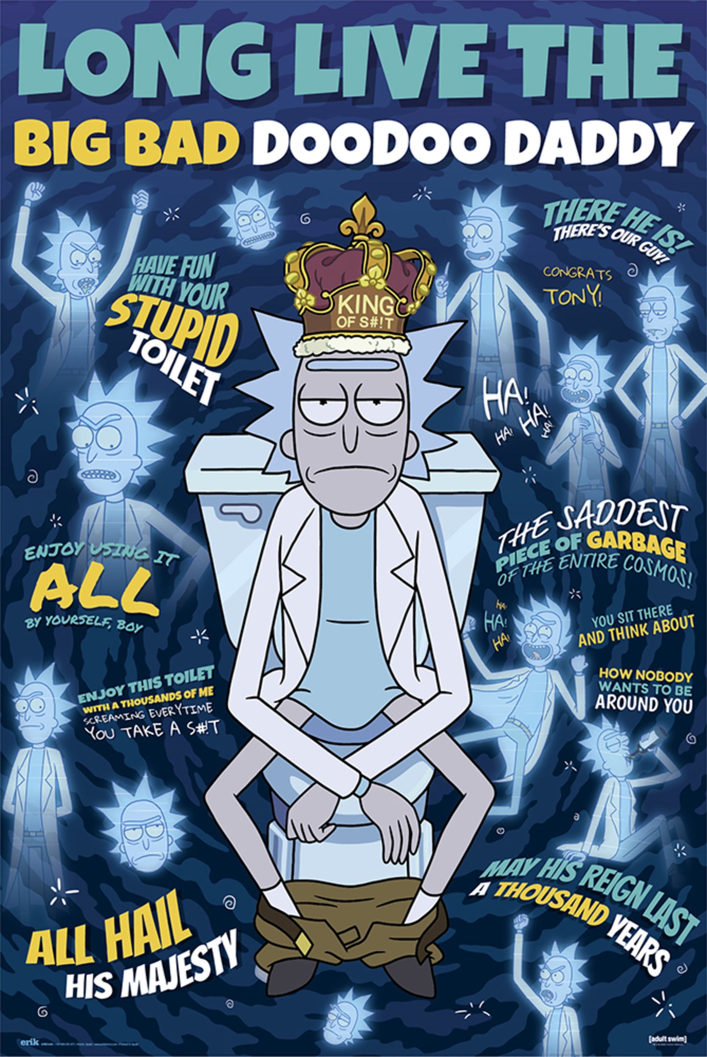 Poster Rick and Morty - Doodoo Daddy 61x91,5cm