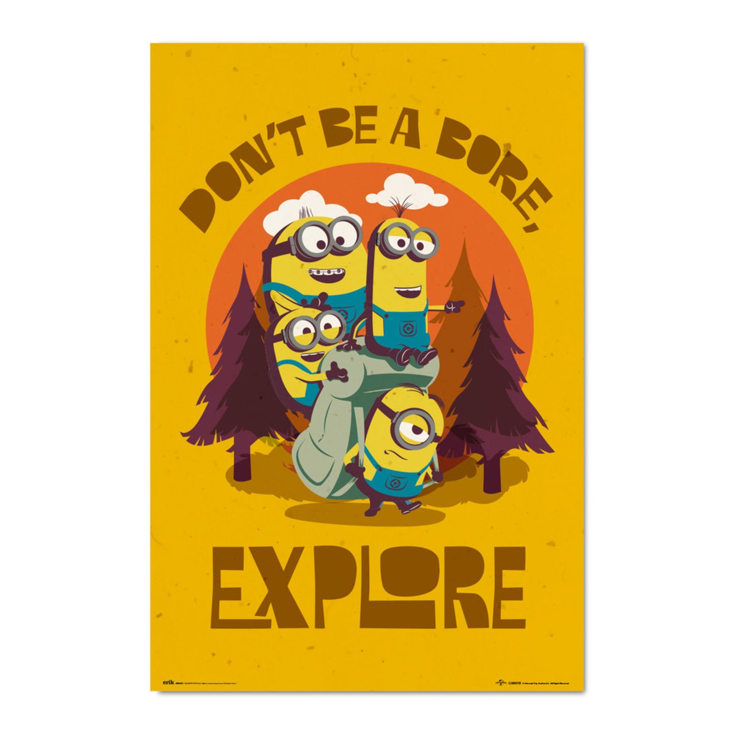 Poster Minions - Don’t Be A Bore Explore 61x91,5cm