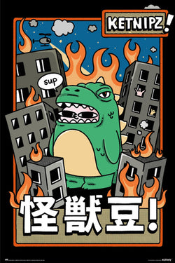 Poster Ketnipz - Beanzilla 61x91,5cm