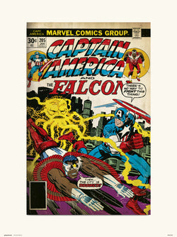 Kunstdruk Marvel - Captain America - 205 30x40cm