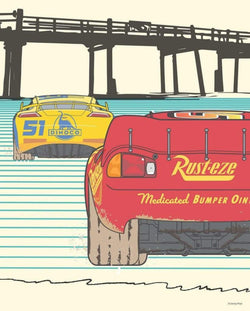 Kunstdruk Cars - Strengthen Together 40x50cm