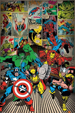 Poster Marvel Comics - Here Come the Heroes 61x91,5cm