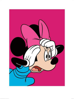 Kunstdruk Minnie Mouse - Shocked 60x80cm