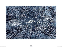 Kunstdruk Star Wars - Episode VII TIE Fighters 80x60cm