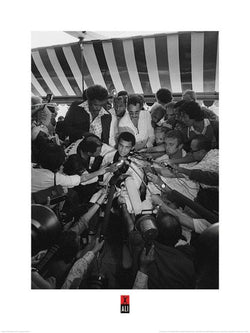 Kunstdruk Muhammad Ali - Press 60x80cm