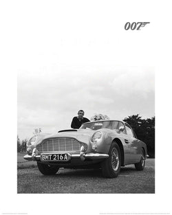 Kunstdruk James Bond - Connery Black and White 40x50cm