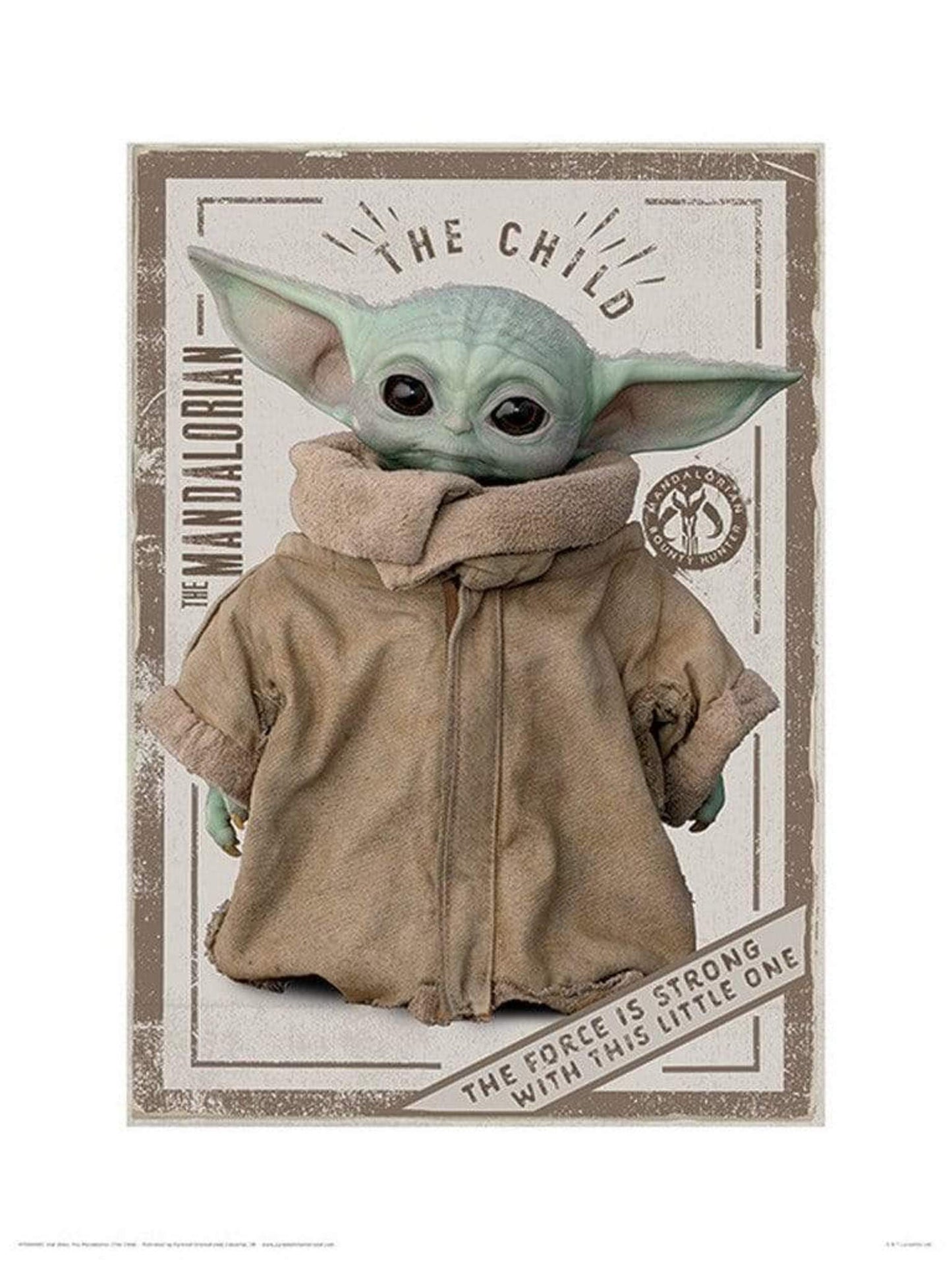 Star Wars - The Mandalorian - The Child Kunstdruk 30x40cm