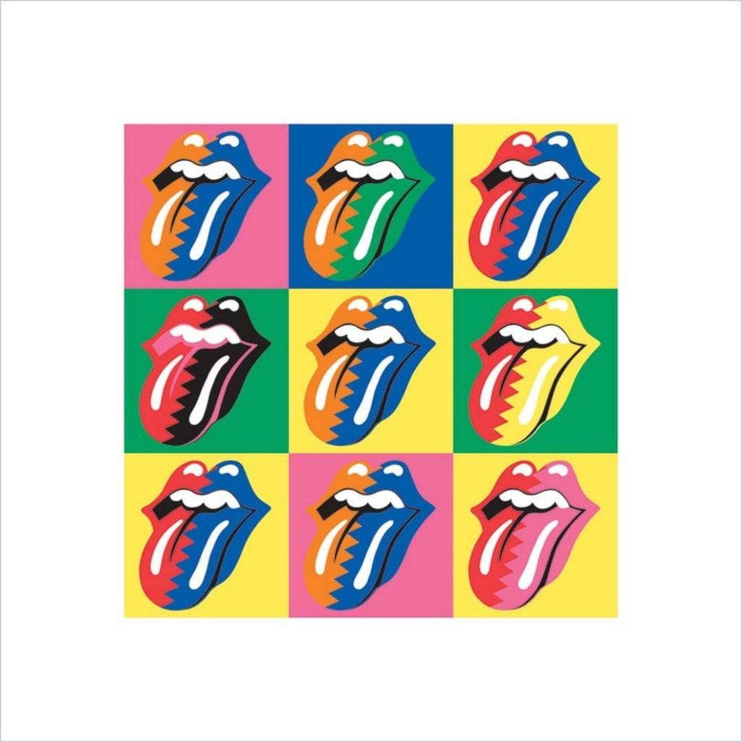 Kunstdruk The Rolling Stones - Pop Art 40x40cm