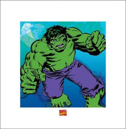 Kunstdruk Hulk - Marvel Comics 40x40cm