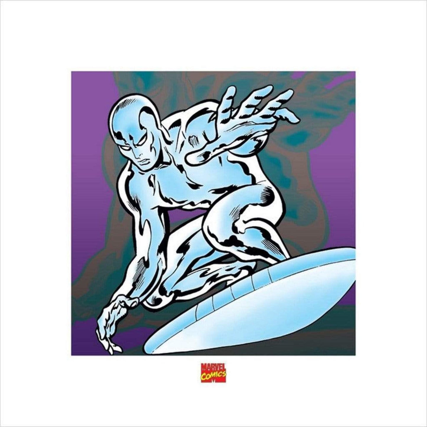 Kunstdruk Marvel Comics - Silver Surfer 40x40cm