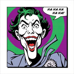 Kunstdruk Joker - Ha Ha Ha Ha Ha 40x40cm