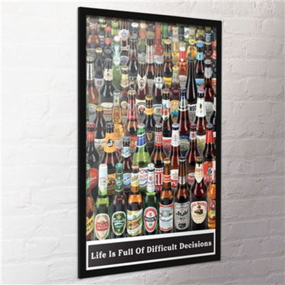 Poster Beers - Life is Full of Difficult Choices 61x91,5cm