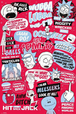 Poster Rick and Morty - Quotes 61x91,5cm