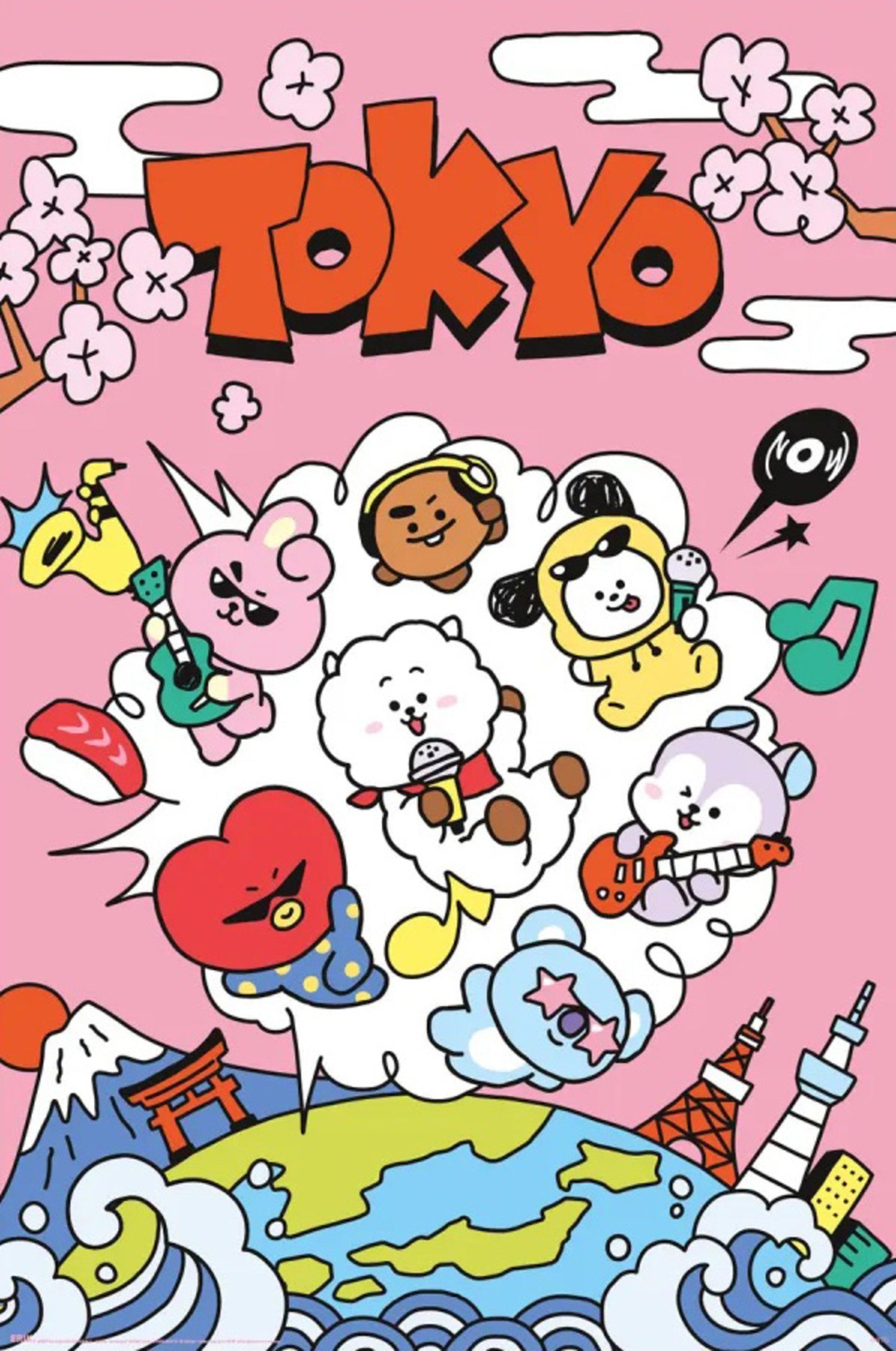 Poster BT21 - World Voyage 61x91,5cm