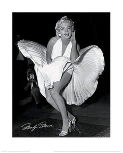 Kunstdruk Marilyn Monroe - Seven Year Itch 60x80cm