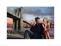 Kunstdruk Chris Consani - Brooklyn Nights 80x60cm