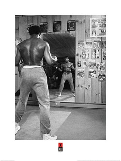 Kunstdruk Muhammad Ali - Mirror 60x80cm