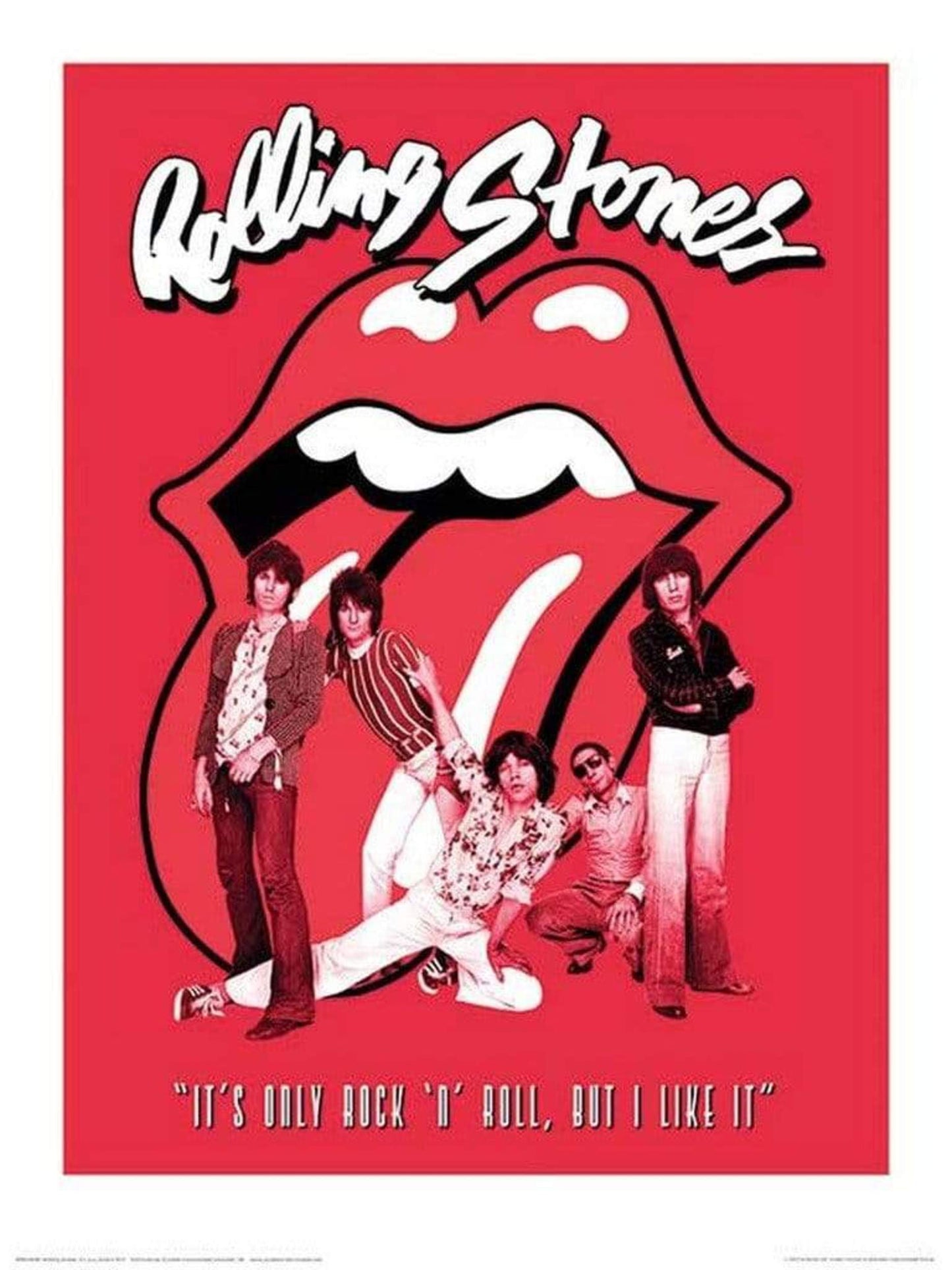 Kunstdruk The Rolling Stones - Its Only Rock n Roll 40x50cm