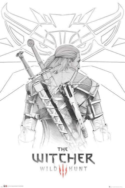 Poster The Witcher Geralt Sketch 61x91,5cm
