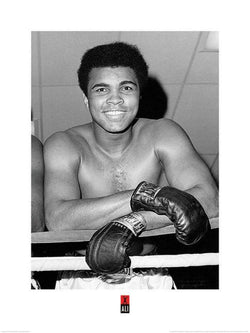 Kunstdruk Muhammad Ali - Smile 60x80cm