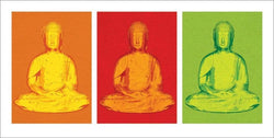 Kunstdruk Buddha Pop Art 100x50cm