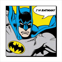 Kunstdruk Batman - Im Batman 40x40cm