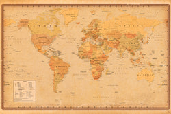 Poster Harper Collins - Antique World Map 21 91,5x61cm