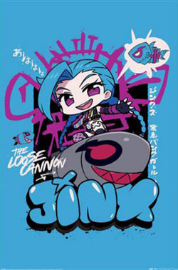 Poster League of Legends - Chibi Jinx 61x91,5cm