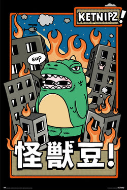 Poster Ketnipz - Beanzilla 61x91,5cm