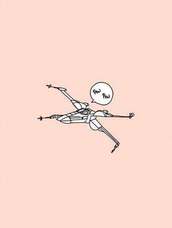 Kunstdruk Star Wars - Pew Pew 30x40cm