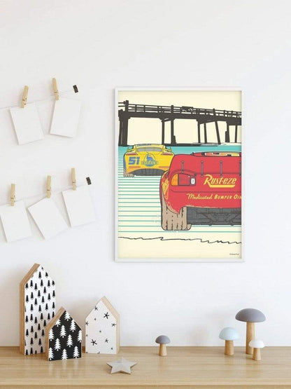 Kunstdruk Cars - Strengthen Together 30x40cm