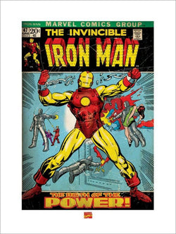 Kunstdruk Iron Man - Birth of Power 60x80cm