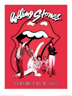Kunstdruk The Rolling Stones - Its Only Rock n Roll 60x80cm