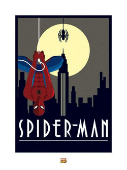 Kunstdruk Marvel - Deco Spider-Man - Hanging 60x80cm
