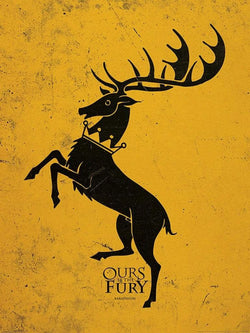Kunstdruk Game of Thrones - Baratheon 60x80cm