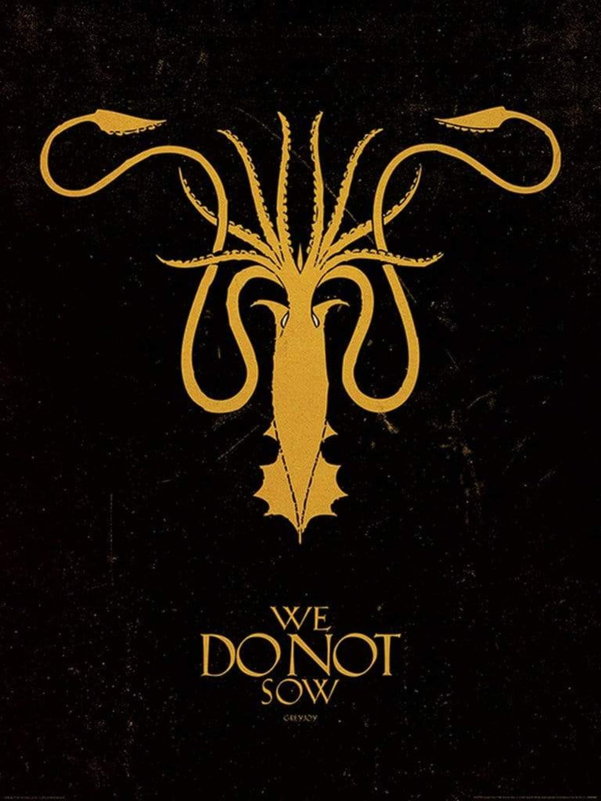 Kunstdruk Game of Thrones - Greyjoy 60x80cm