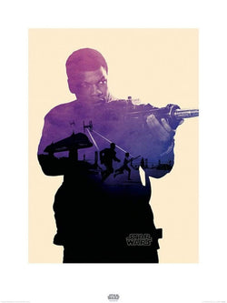 Kunstdruk Star Wars - Episode VII Finn Tri 60x80cm
