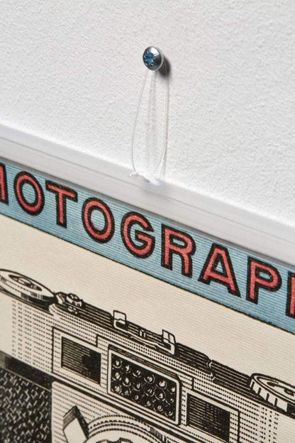 Posterhanger 50cm Transparant - Posterstrips met Ophangoog