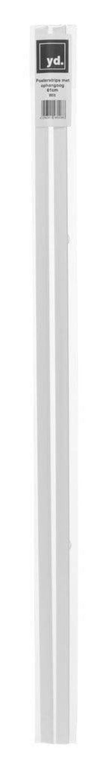 Posterhanger 61cm Wit - Posterstrips met Ophangoog