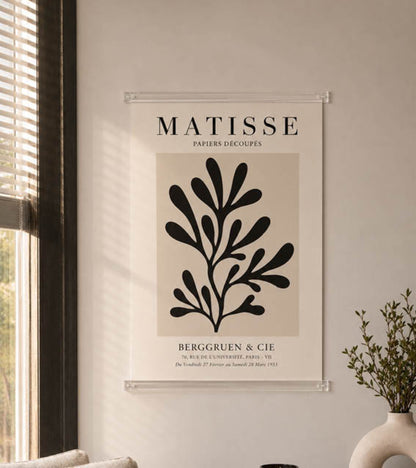 Posterhanger 40cm Transparant - Posterstrips met Ophanggat