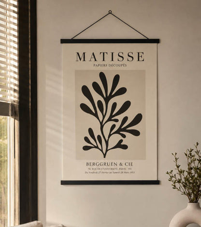 Posterhanger 40cm Zwart - Posterstrips met Ophangoog