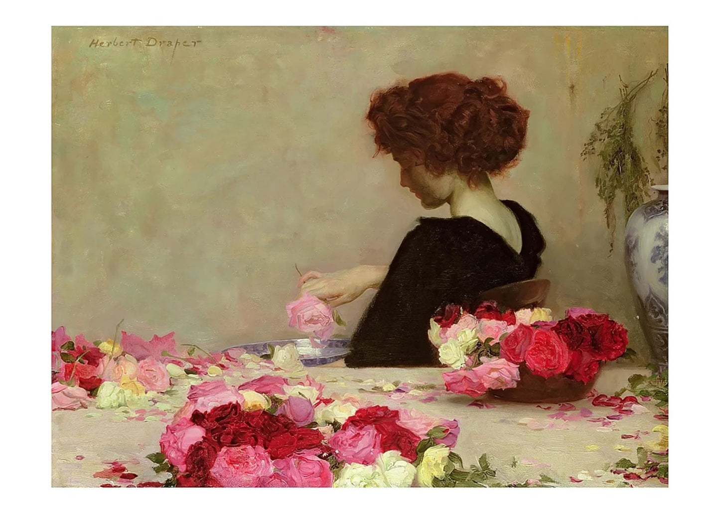 Kunstdruk Herbert James Draper - Pot Pourri 70x50cm