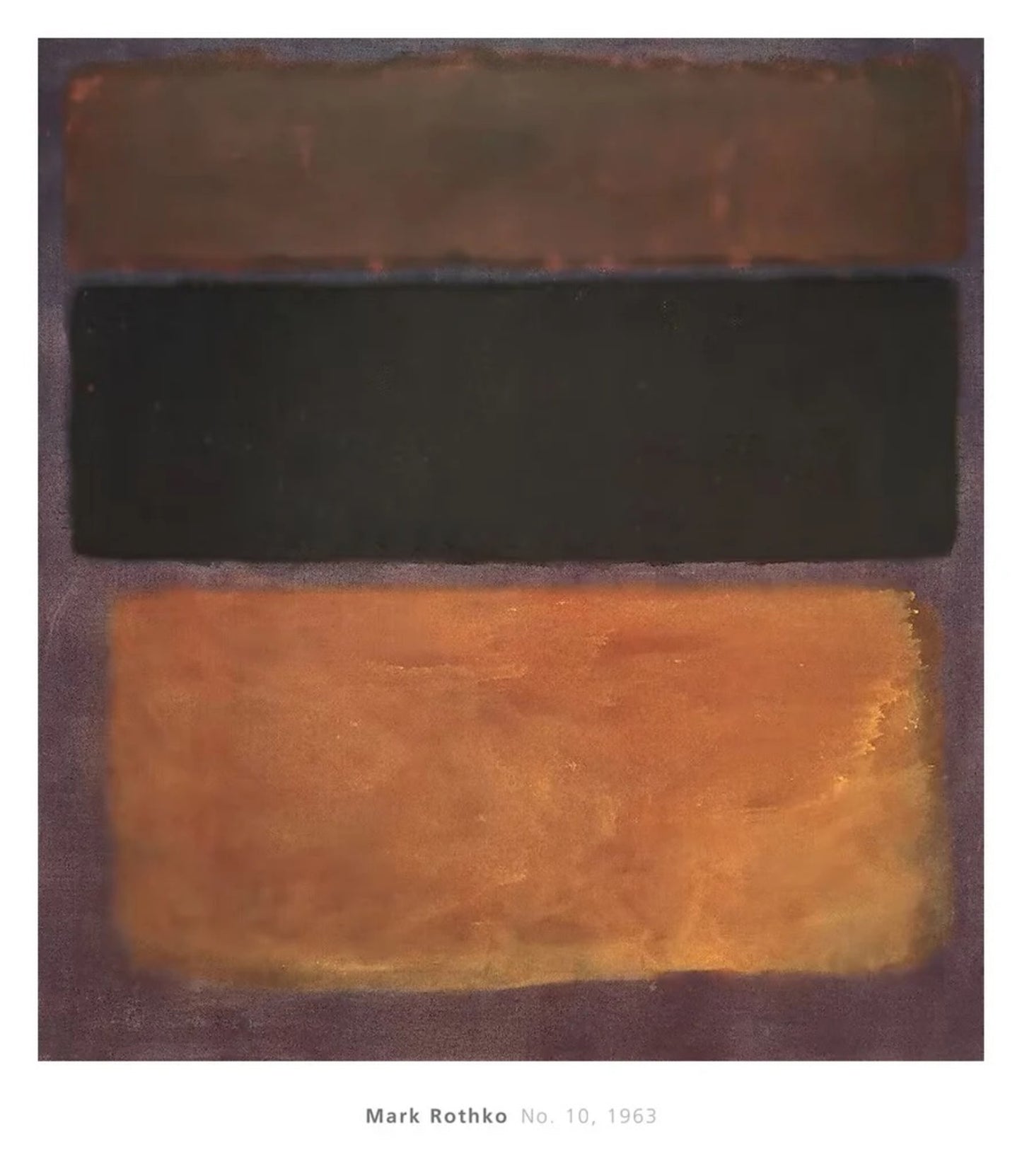 Kunstdruk Mark Rothko - No. 10 - 1963 101,5x116,5cm