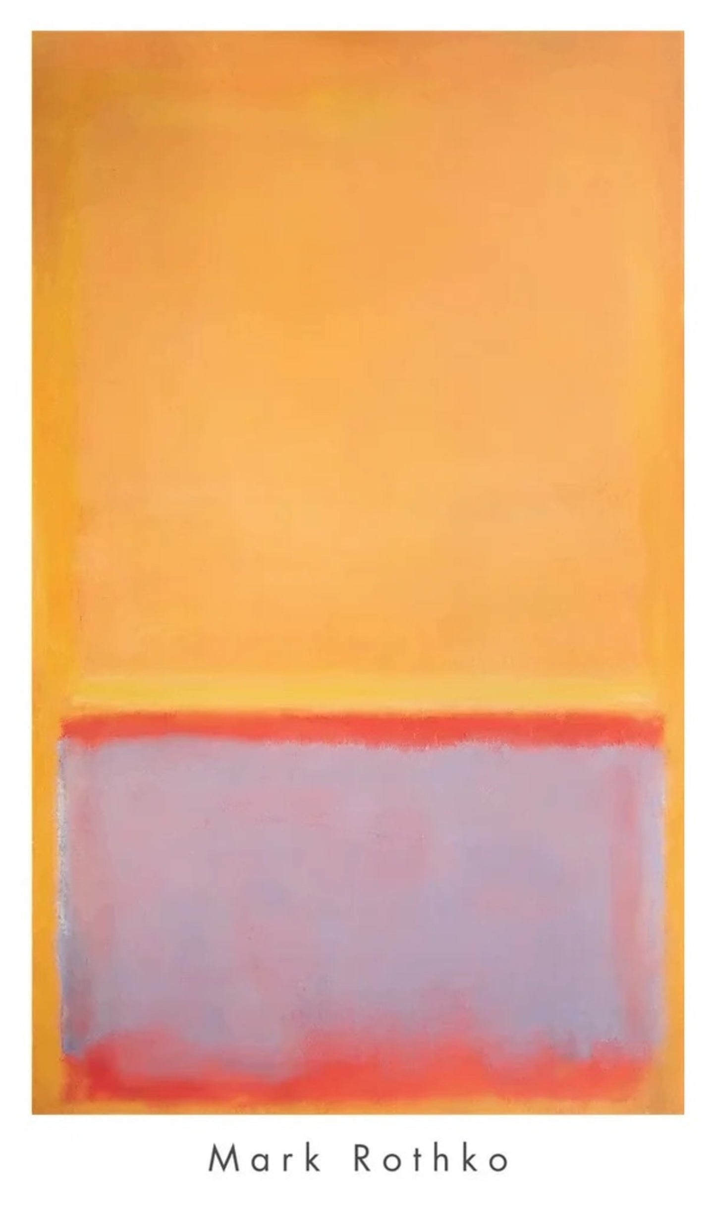 Kunstdruk Mark Rothko - Untitled - 1954 57x96,5cm