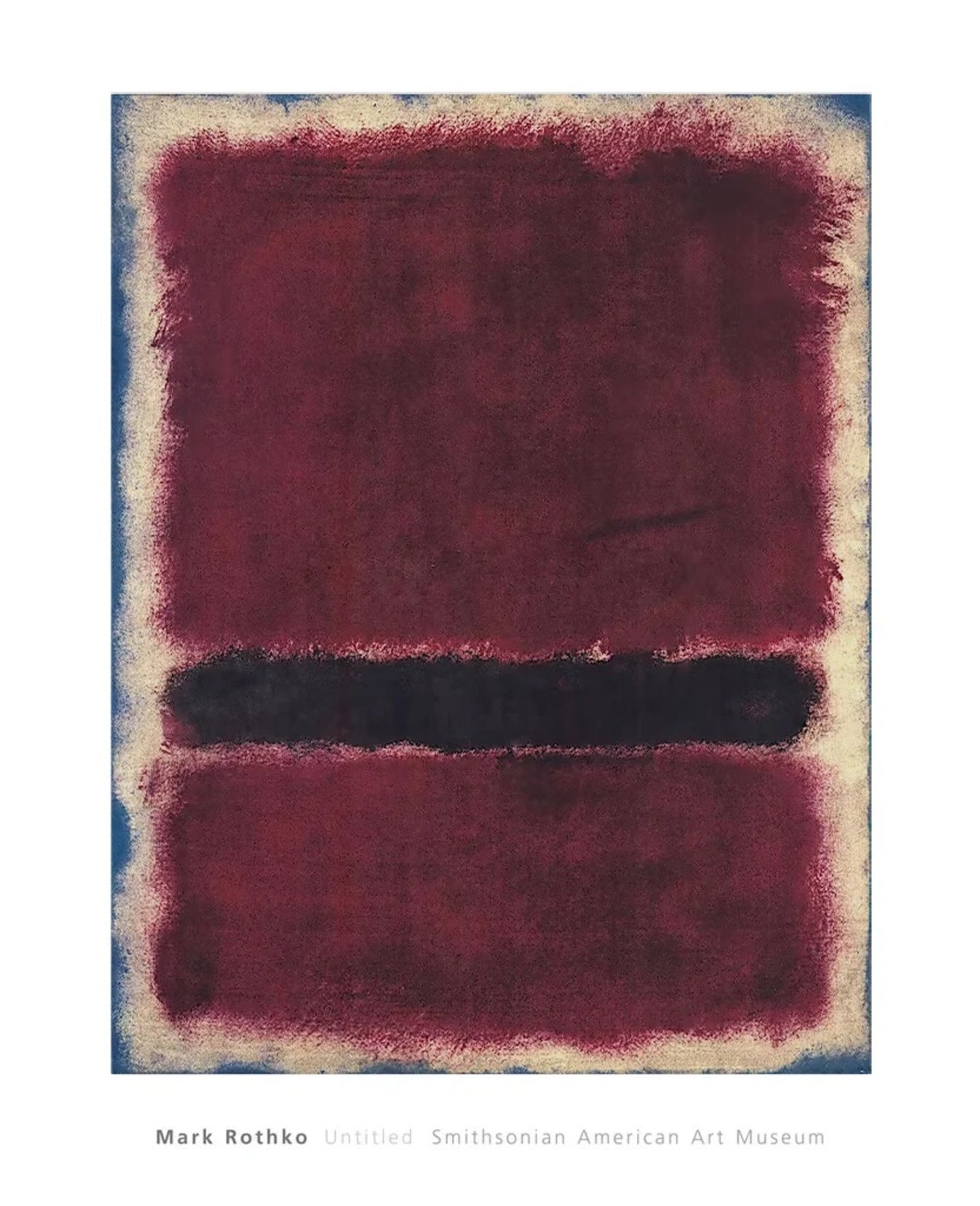 Kunstdruk Mark Rothko - Untitled - 1963 66x81cm